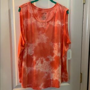 Tie-dye sleeveless top